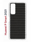 Чехол-накладка Huawei P Smart 2021 Kruche Print Карбон