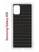 Чехол-накладка Samsung Galaxy A31 (587679) Kruche PRINT Карбон
