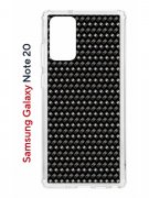Чехол-накладка Samsung Galaxy Note 20 (588938) Kruche PRINT Карбон