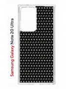 Чехол-накладка Samsung Galaxy Note 20 Ultra Kruche Print Карбон