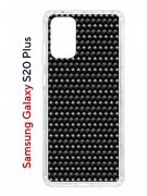 Чехол-накладка Samsung Galaxy S20 Plus (582686) Kruche PRINT Карбон