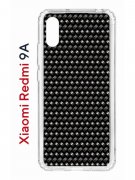 Чехол-накладка Xiaomi Redmi 9A Kruche Print Карбон