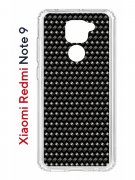 Чехол-накладка Xiaomi Redmi Note 9 Kruche Print Карбон