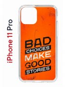 Чехол-накладка iPhone 11 Pro Kruche Print Good stories