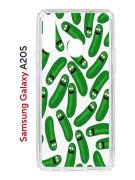 Чехол-накладка Samsung Galaxy A20S (588937) Kruche PRINT Огурчик Рик