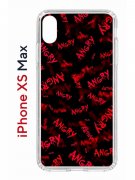 Чехол-накладка Apple iPhone XS Max (580655) Kruche PRINT Angry