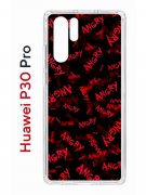 Чехол-накладка Huawei P30 Pro Kruche Print Angry