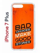 Чехол-накладка iPhone 7 Plus/8 Plus Kruche Print Good stories