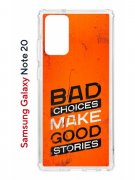 Чехол-накладка Samsung Galaxy Note 20 (588938) Kruche PRINT Good stories