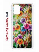 Чехол-накладка Samsung Galaxy A31 Kruche Print Одуванчики