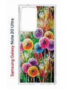 Чехол-накладка Samsung Galaxy Note 20 Ultra Kruche Print Одуванчики