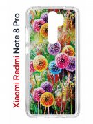 Чехол-накладка Xiaomi Redmi Note 8 Pro Kruche Print Одуванчики