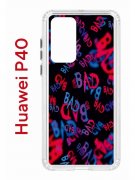 Чехол-накладка Huawei P40 (583862) Kruche PRINT Bad