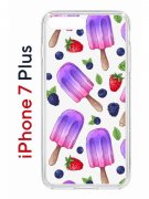 Чехол-накладка Apple iPhone 7 Plus (580664) Kruche PRINT Ice Cream