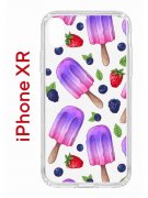 Чехол-накладка Apple iPhone XR (580656) Kruche PRINT Ice Cream