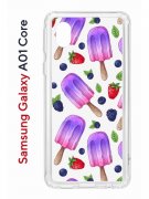 Чехол-накладка Samsung Galaxy A01 Core Kruche Print Ice Cream
