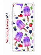 Чехол-накладка Samsung Galaxy A51 Kruche Print Ice Cream