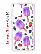 Чехол-накладка Samsung Galaxy Note 20 (588938) Kruche PRINT Ice Cream