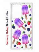 Чехол-накладка Samsung Galaxy Note 20 Ultra Kruche Print Ice Cream