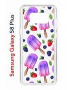 Чехол-накладка Samsung Galaxy S8 Plus Kruche Print Ice Cream