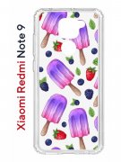 Чехол-накладка Xiaomi Redmi Note 9 Kruche Print Ice Cream