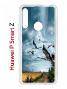 Чехол-накладка Huawei P Smart Z/Y9 Prime 2019/Honor 9X Kruche Print Журавли