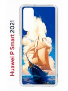 Чехол-накладка Huawei P Smart 2021 Kruche Print Парусник