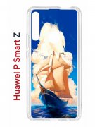 Чехол-накладка Huawei P Smart Z (588928) Kruche PRINT Парусник