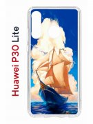 Чехол-накладка Huawei P30 Lite/Honor 20S/Honor 20 Lite/Nova 4e Kruche Print Парусник