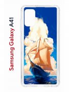 Чехол-накладка Samsung Galaxy A41 (587678) Kruche PRINT Парусник