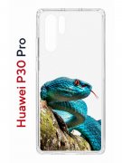 Чехол-накладка Huawei P30 Pro Kruche Print Змея