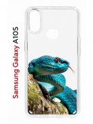 Чехол-накладка Samsung Galaxy A10S Kruche Print Змея