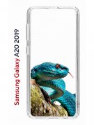 Чехол-накладка Samsung Galaxy A20 2019 (580663) Kruche PRINT Змея