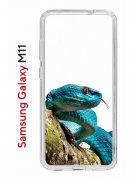 Чехол-накладка Samsung Galaxy M11 (588927) Kruche PRINT Змея