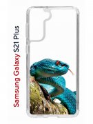 Чехол-накладка Samsung Galaxy S21 Plus (594681) Kruche PRINT Змея