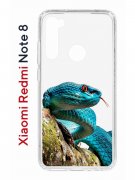 Чехол-накладка Xiaomi Redmi Note 8 Kruche Print Змея