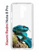 Чехол-накладка Xiaomi Redmi Note 8 Pro Kruche Print Змея