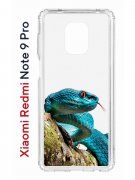 Чехол-накладка Xiaomi Redmi Note 9 Pro Kruche Print Змея