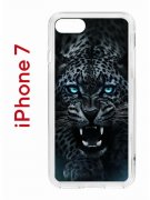 Чехол-накладка iPhone 7/8/SE (2020) Kruche Print Дикий леопард