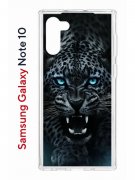 Чехол-накладка Samsung Galaxy Note 10 (580651) Kruche PRINT Дикий леопард