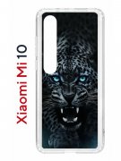 Чехол-накладка Xiaomi Mi 10 (593959) Kruche PRINT Дикий леопард