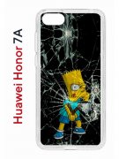 Чехол-накладка Huawei Honor 7A/Y5 2018/Y5 Prime 2018 Kruche Print Барт Симпсон