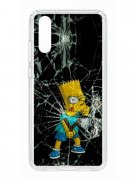 Чехол-накладка Huawei P20 (583848) Kruche PRINT Барт Симпсон