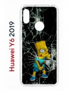 Чехол-накладка Huawei Y6 2019/Y6s 2019/Honor 8A/8A Pro Kruche Print Барт Симпсон