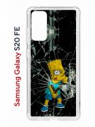 Чехол-накладка Samsung Galaxy S20 FE (593958) Kruche PRINT Барт Симпсон