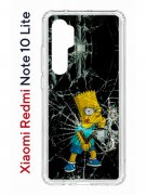 Чехол-накладка Xiaomi Mi Note 10 Lite Kruche Print Барт Симпсон