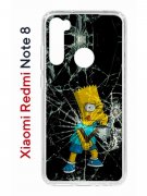Чехол-накладка Xiaomi Redmi Note 8 Kruche Print Барт Симпсон