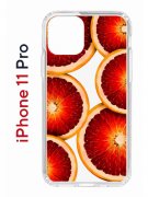 Чехол-накладка iPhone 11 Pro Kruche Print Orange