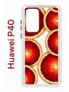 Чехол-накладка Huawei P40 (583862) Kruche PRINT Orange