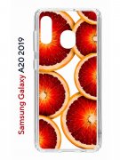 Чехол-накладка Samsung Galaxy A20 2019/A30 2019 Kruche Print Orange